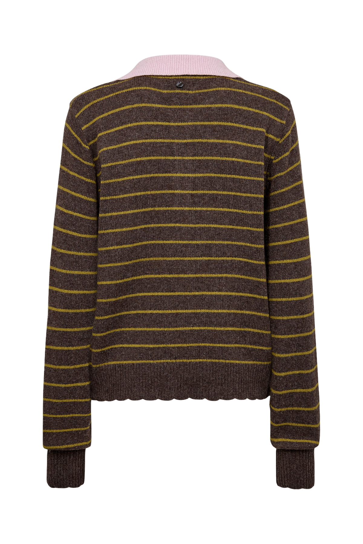Numph Lucinda stripe Pullover in Black Coffee