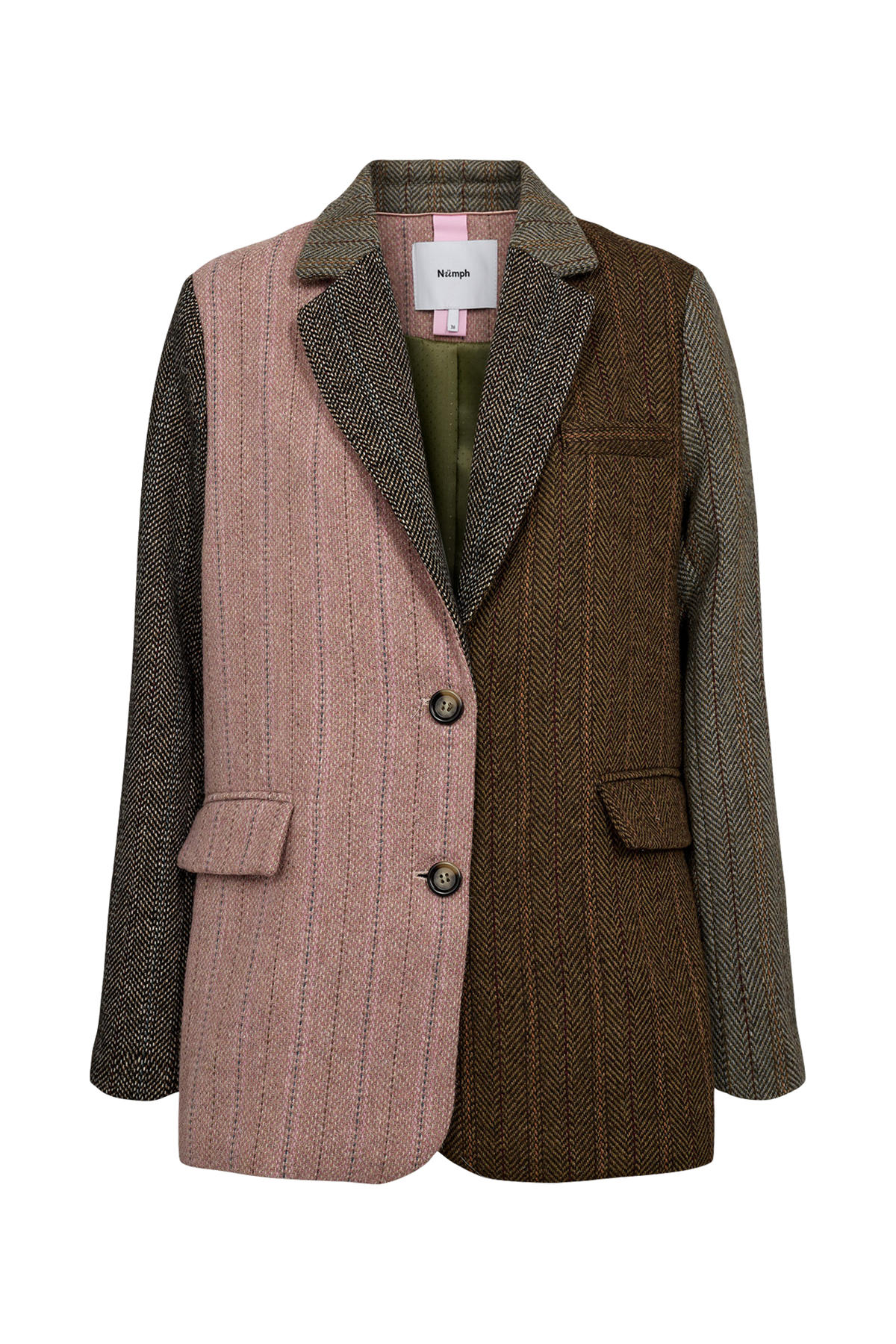 Numph Avey Herringbone Blazer in Polignac