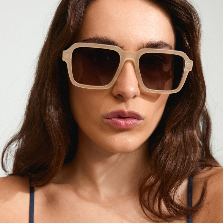 Pilgrim ADDILYN sunglasses milky brown/gold