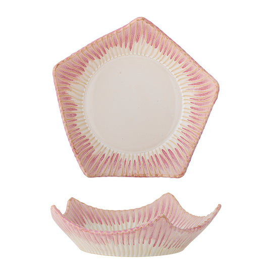 Bloomingville Floral Bowl, Rose