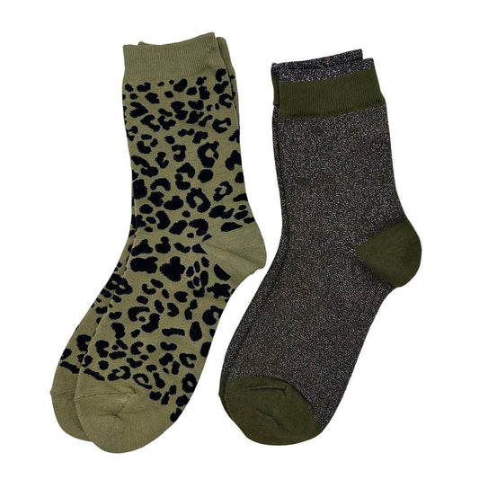 Sixton London - Ivy leopard and Tokyo Sock Box Duo