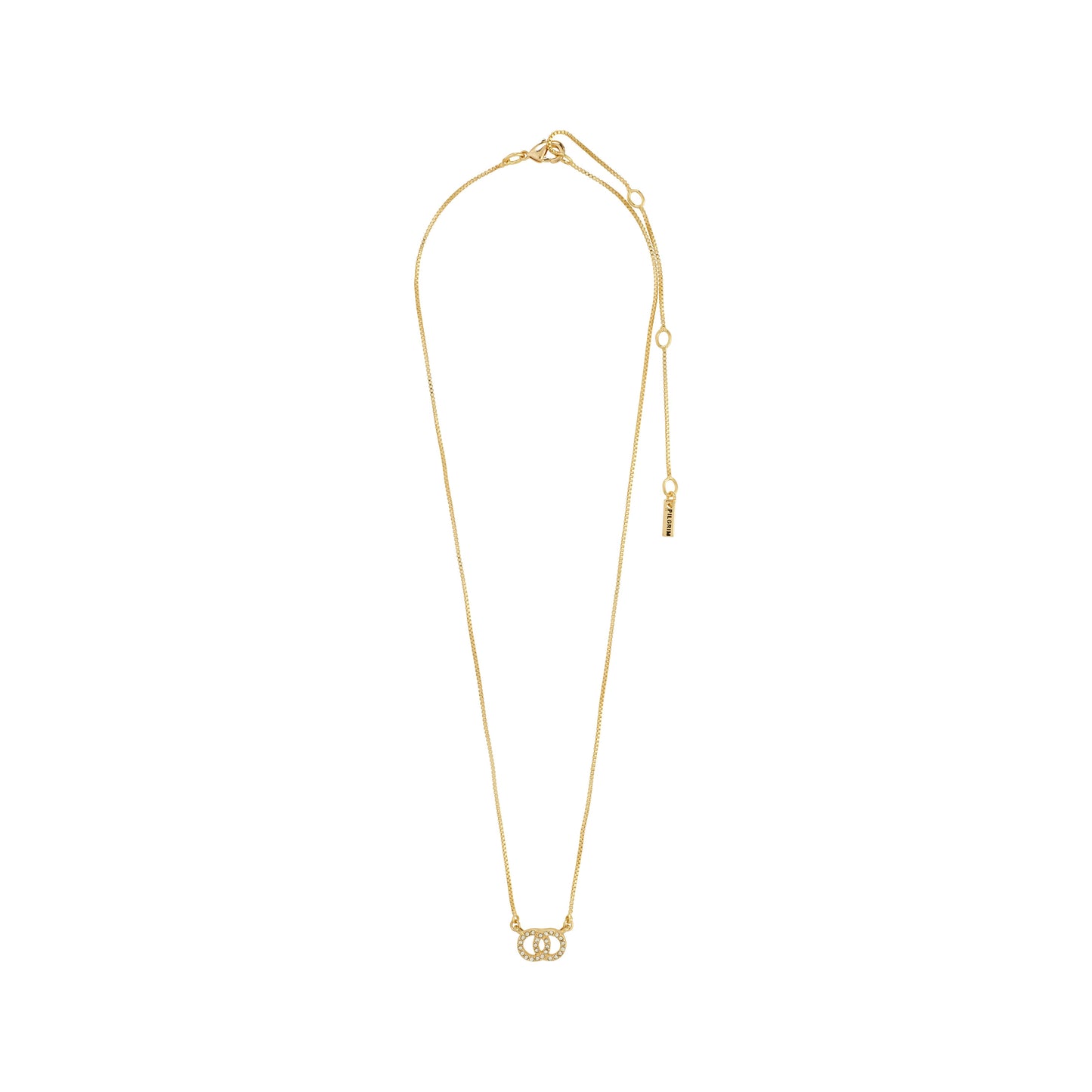 Pilgrim HARLAN gift set, necklace & earrings, gold-plated