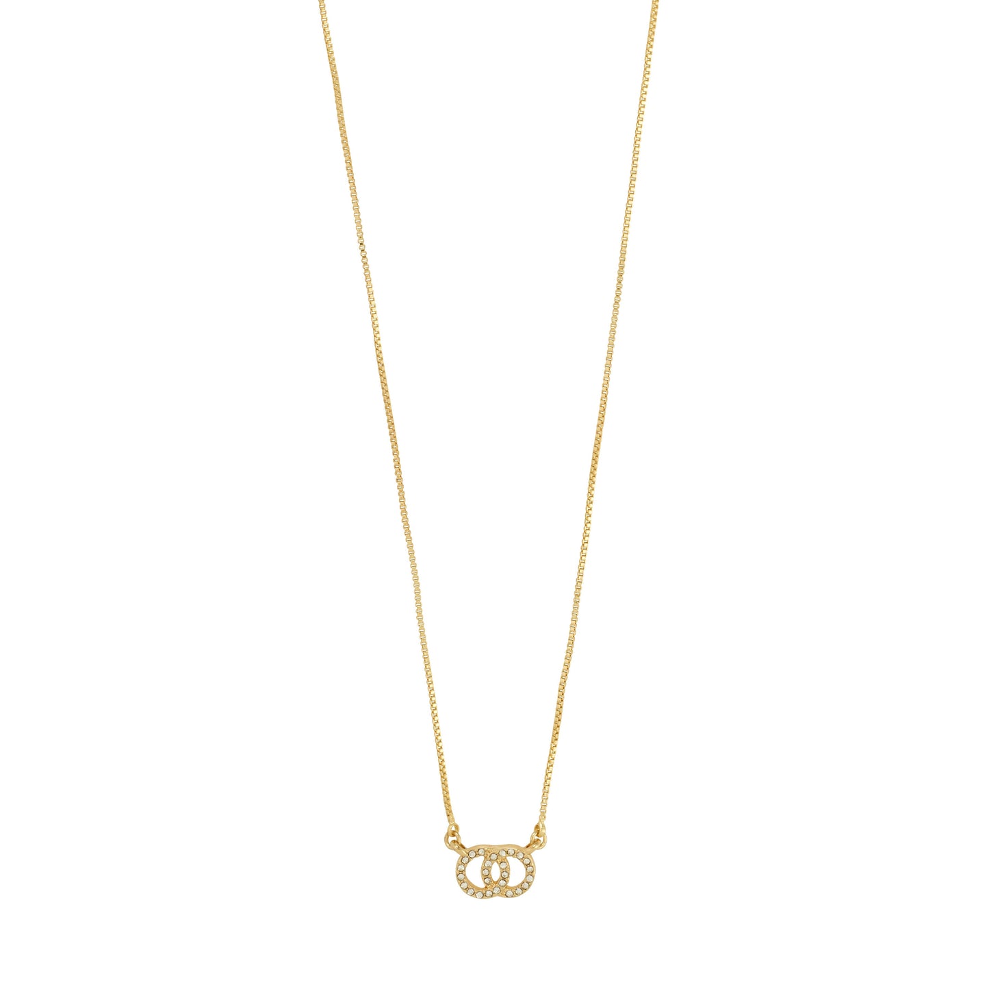 Pilgrim HARLAN gift set, necklace & earrings, gold-plated