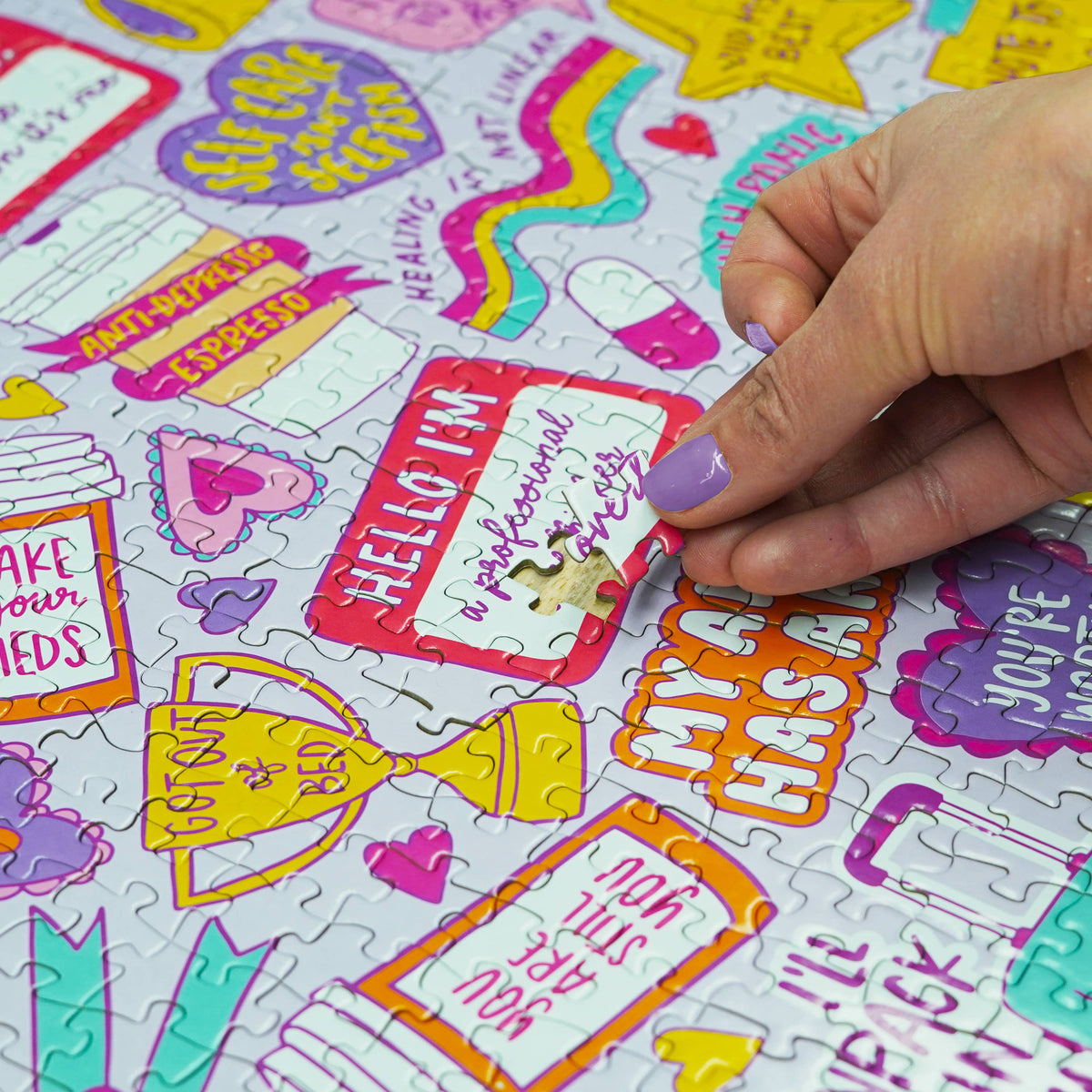 Bubblegum Stuff UK - Anti-Anxiety Puzzle | Therapeutic Adult Jigsaw | Xmas Gift