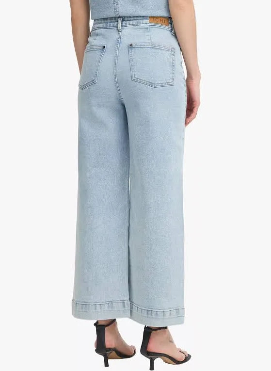ICHI Armios Pant in Light Blue Washed