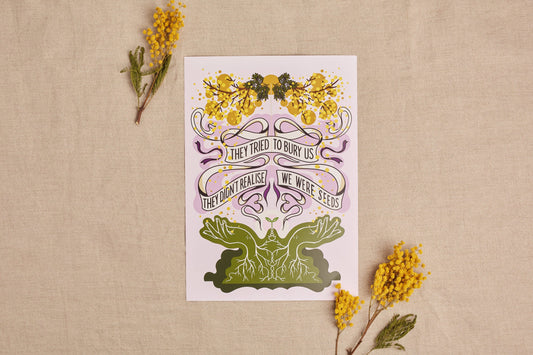 Black & Beech - They Tried to Bury Us A4 Print