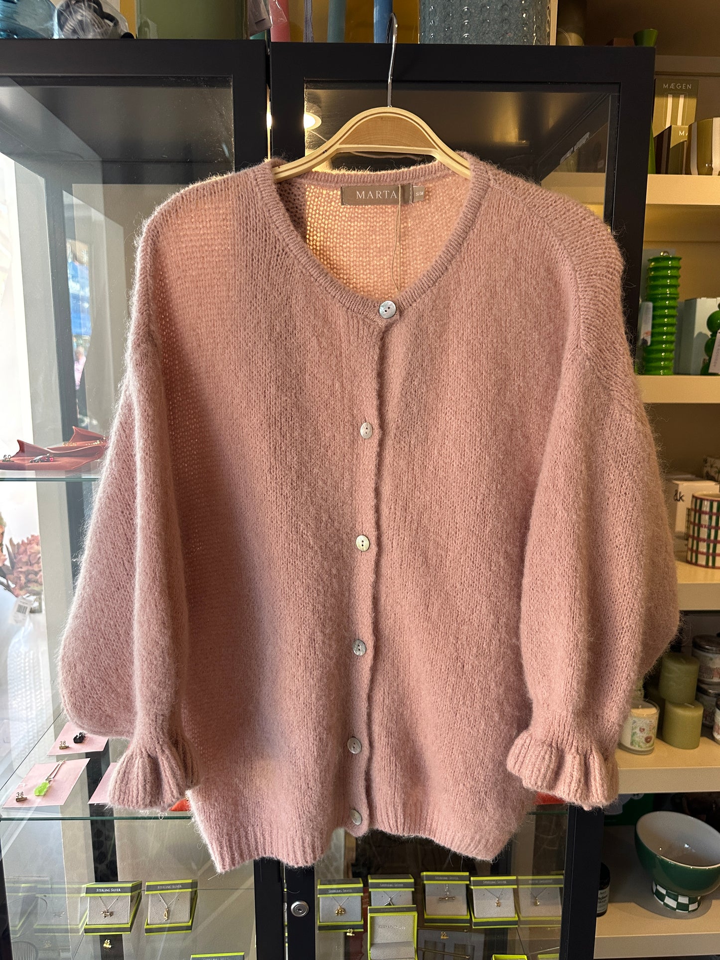 Marta Juliana Cardigan in Old Rose