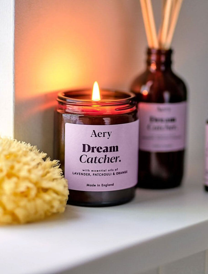 Aery Dream Catcher Scented Jar Candle - Lavender, Patchouli & Orange