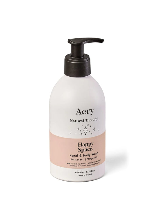 Aery Happy Space Hand & Body Wash 300ml - Rose Geranium and Amber
