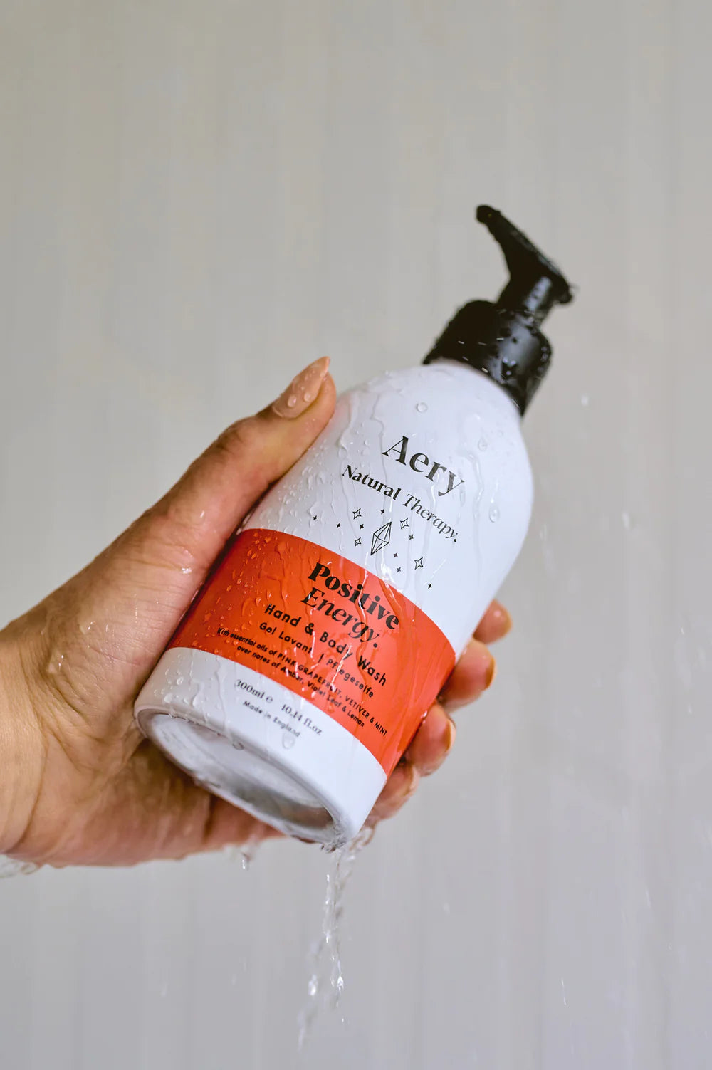 Aery Positive Energy Hand & Body Wash 300ml - Pink Grapefruit Mint and Vetiver