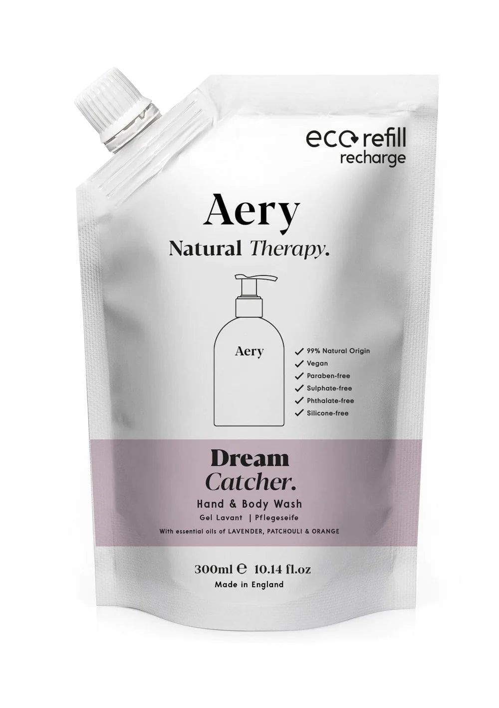 Aery Dream Catcher Hand & Body Wash Refill - Lavender Patchouli and Orange