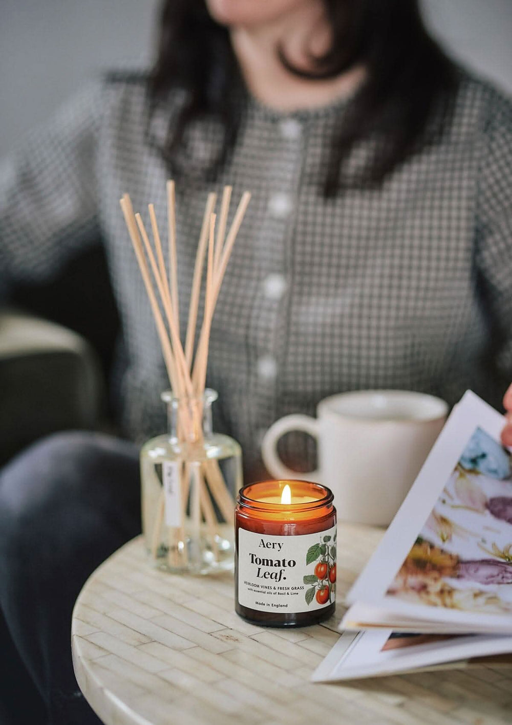 Aery Tomato Leaf Scented 140g Jar Candle - Heirloom