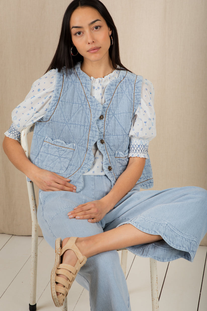 Bonte London Aide Trouser in Ice Blue