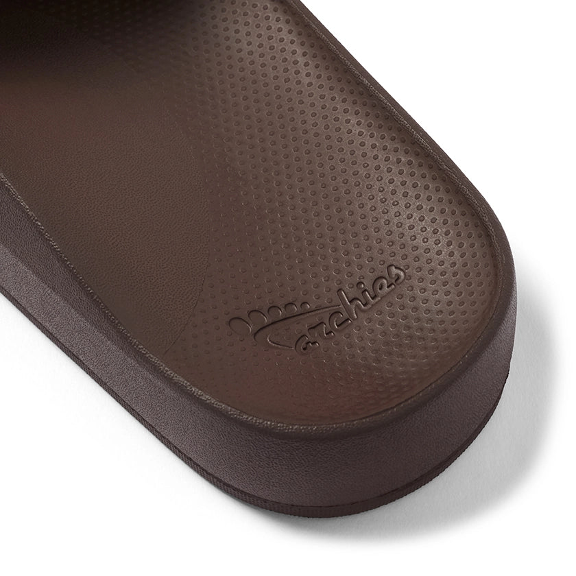 Archies Brown Arch Support Slides - Classic