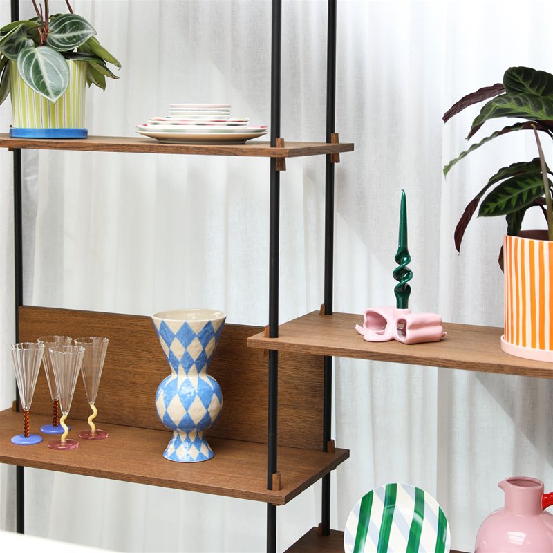 &Klevering Pink Ribbon Candle Holder