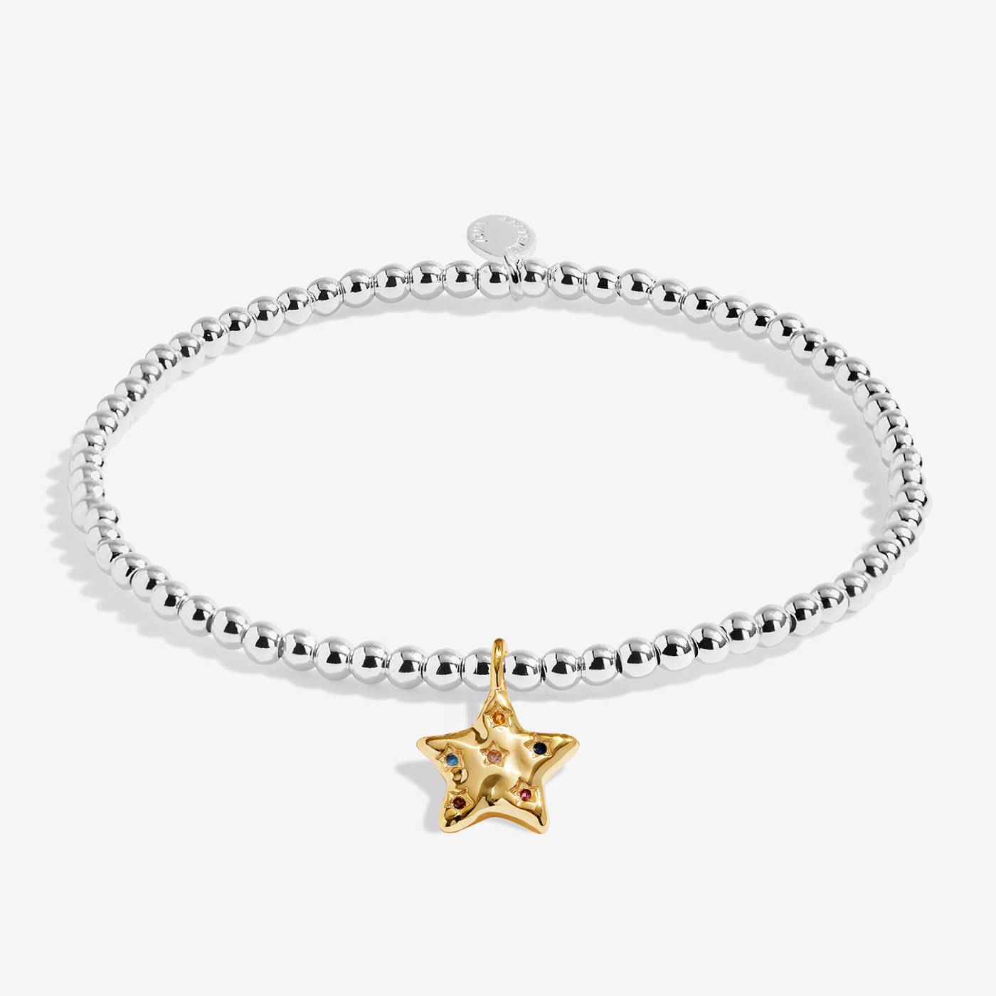 Joma Jewellery A Little 'Some Call It Chaos We Call It Family' Bracelet In Silver and Gold Plating