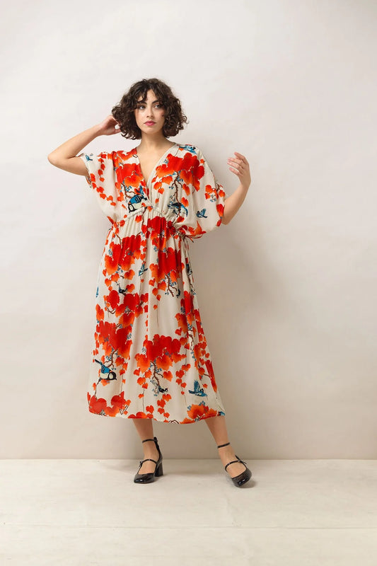 One Hundred Stars String Dress Acer Rust Red