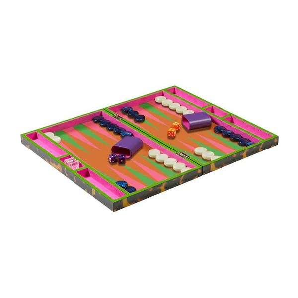 Addison Ross Lacquer Backgammon Tortoiseshell