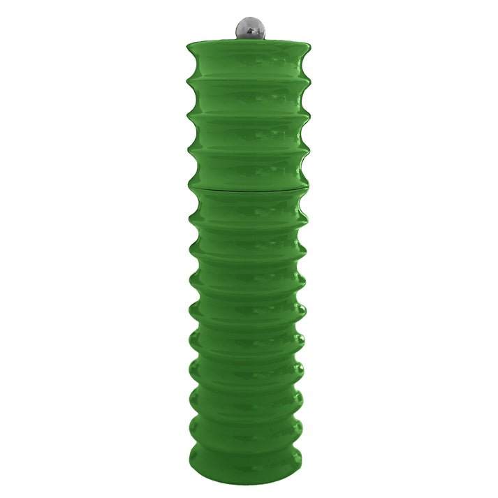 Addison Ross Leaf Green Twister Salt or Pepper Mill