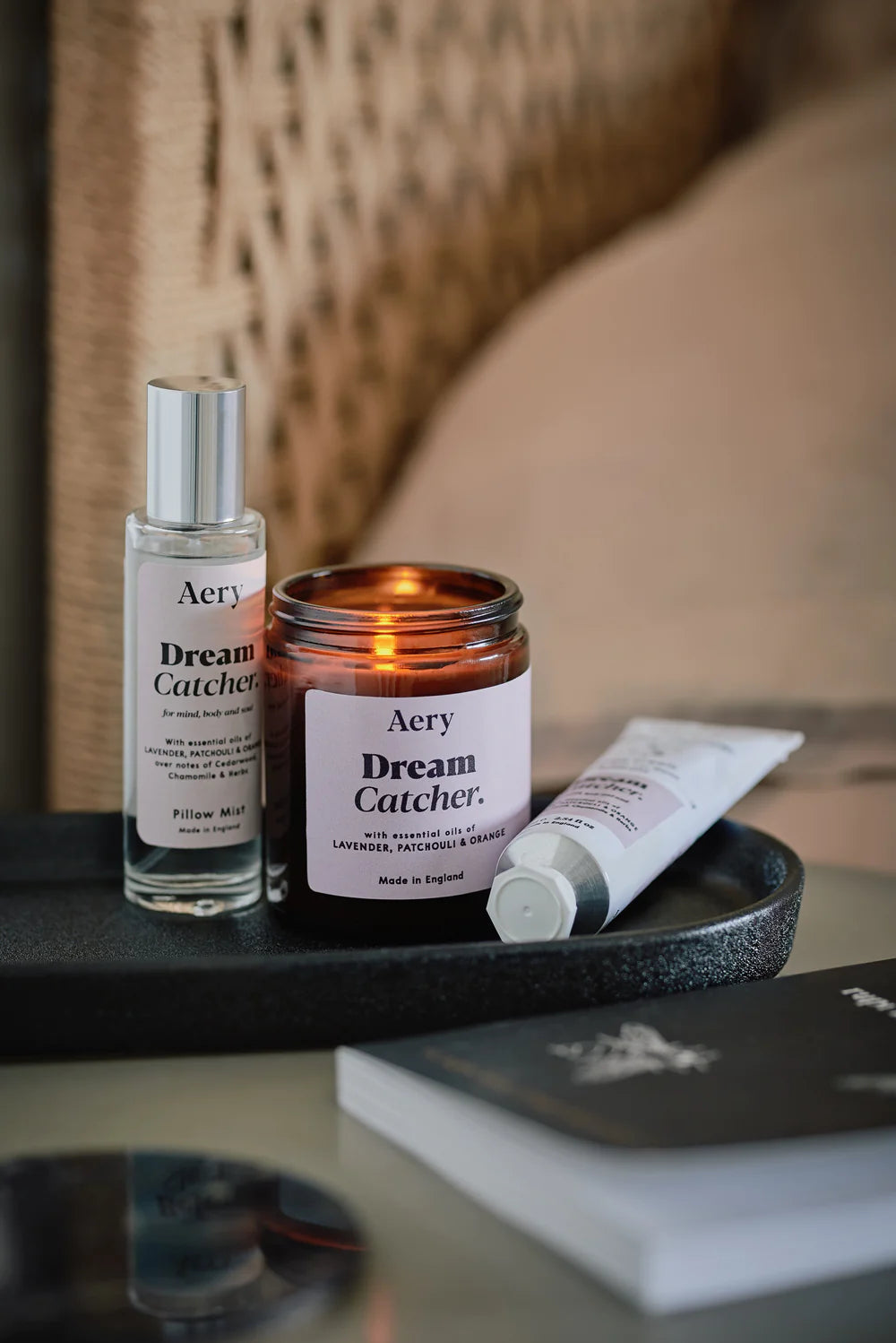Aery Dream Catcher Scented Jar Candle - Lavender, Patchouli & Orange