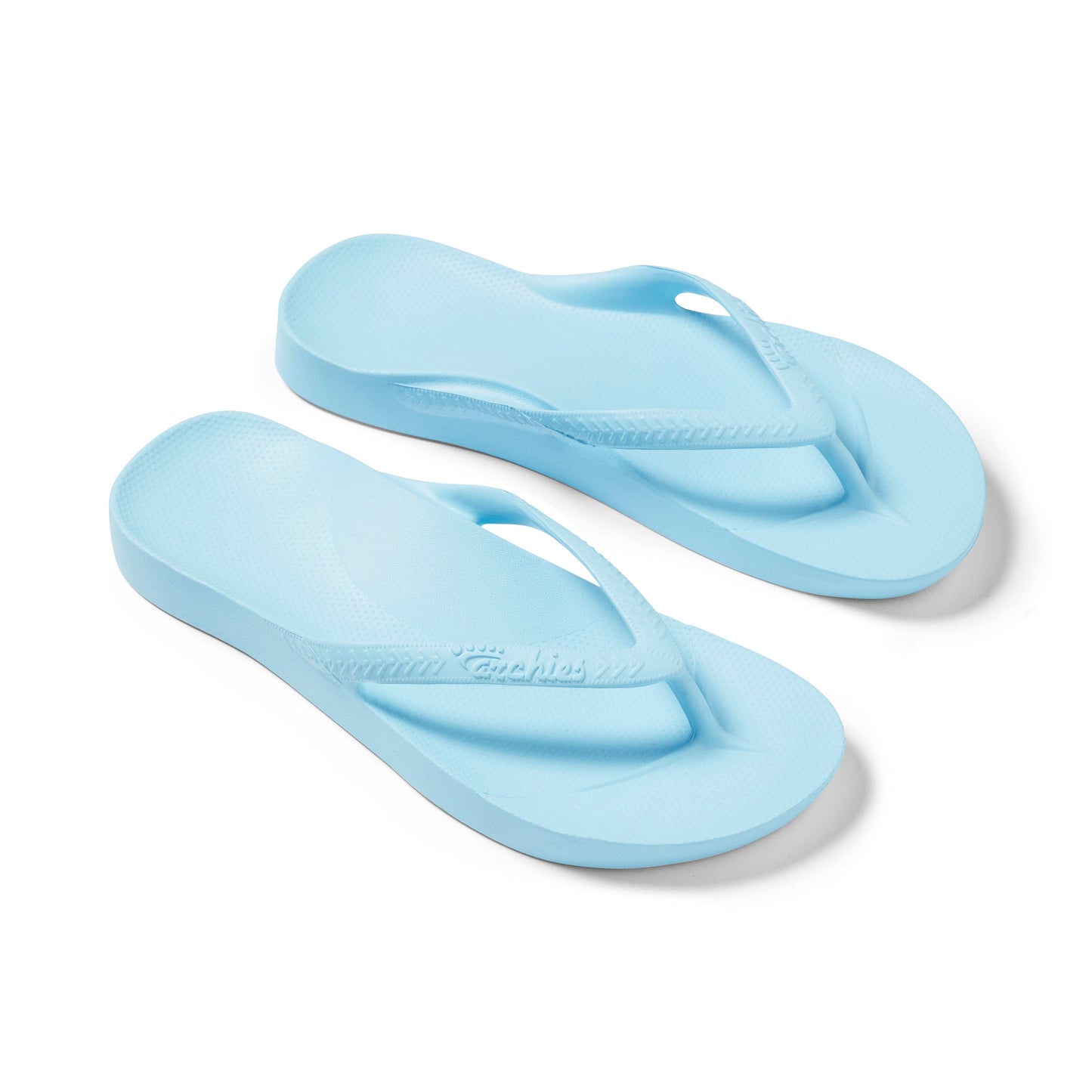 Archies Sky Blue Arch Support Flip Flops - Classic