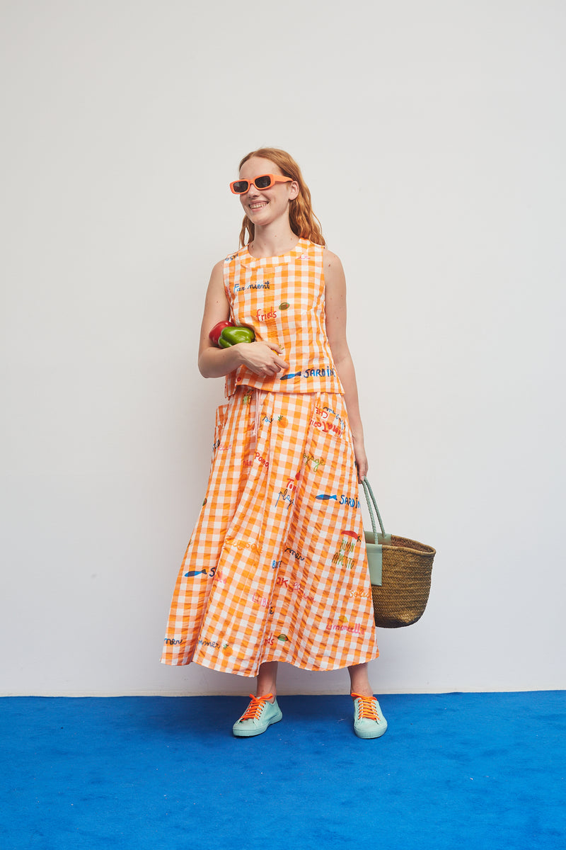 Dr Bloom Jaleo Vichy Skirt