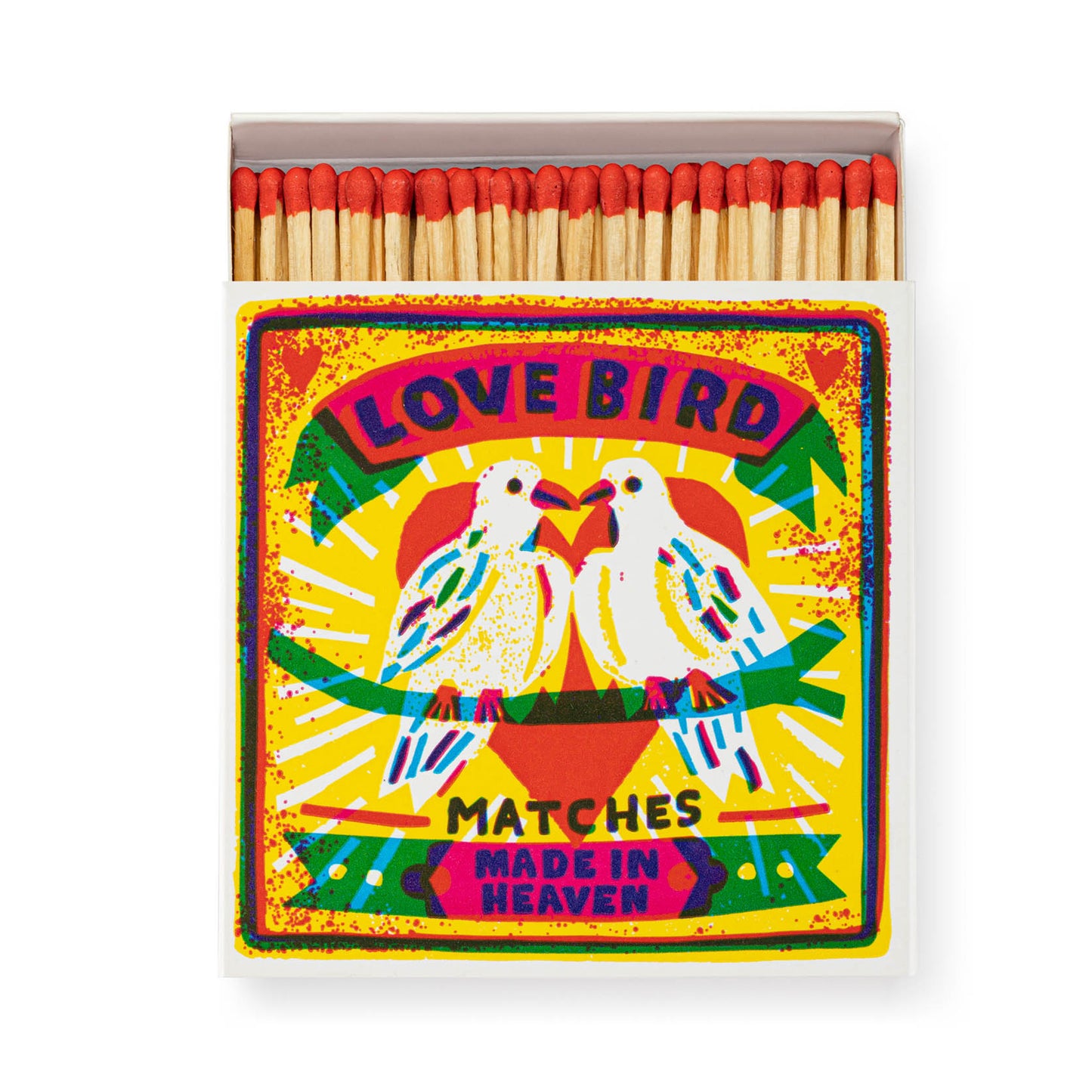 Love Birds by the Printed Peanut Matchbox Matches