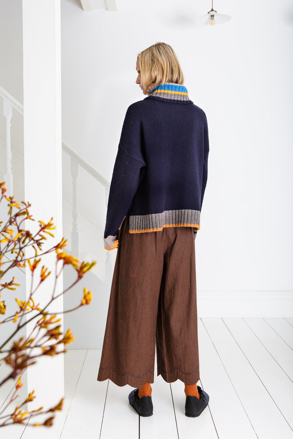 Bonte London Bailey Jumper in Navy / Multi