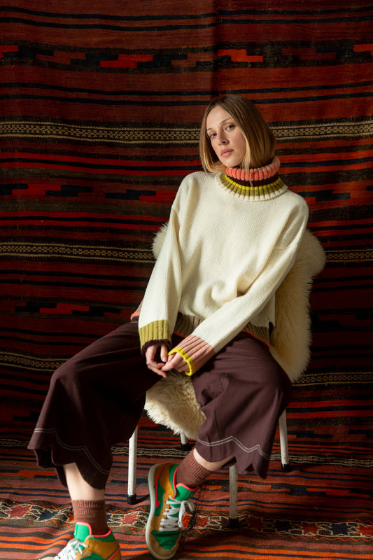 Bonte London Bailey Jumper in Winter White