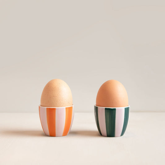 Caroline Gardener Multi Stripe Set of 2 Egg Cups