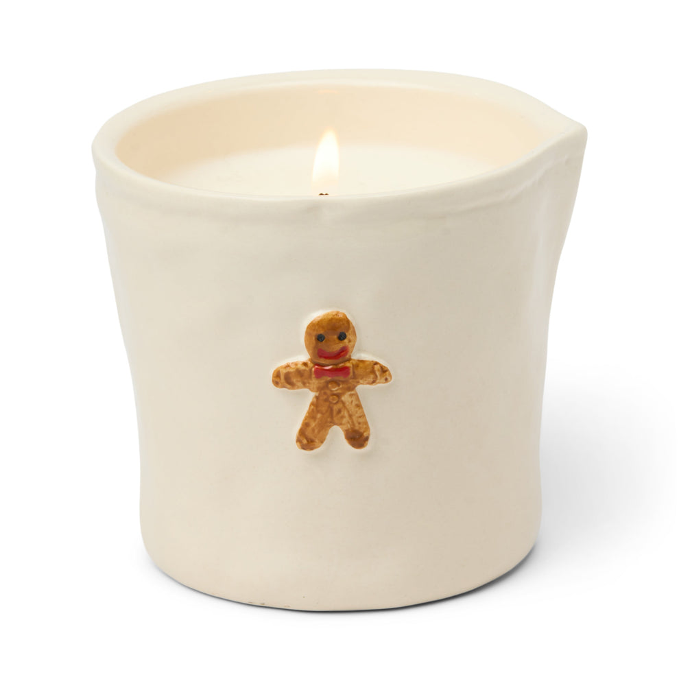 Paddywax Bistro 8oz/226g Gingerbread Embossed Ceramic Candle - Gingerbread