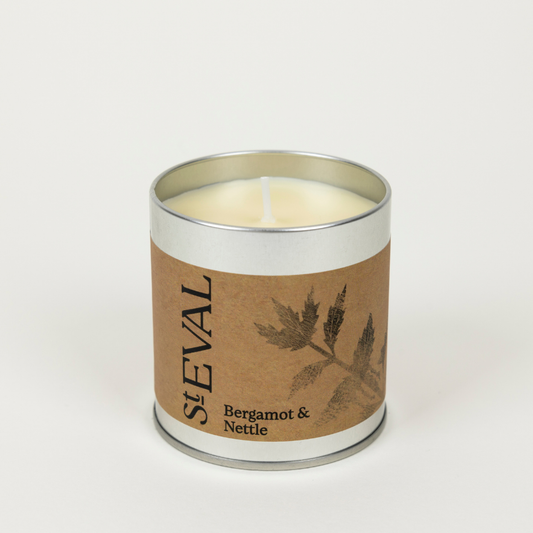 St Eval Bergamot & Nettle, Scented Tin Candle