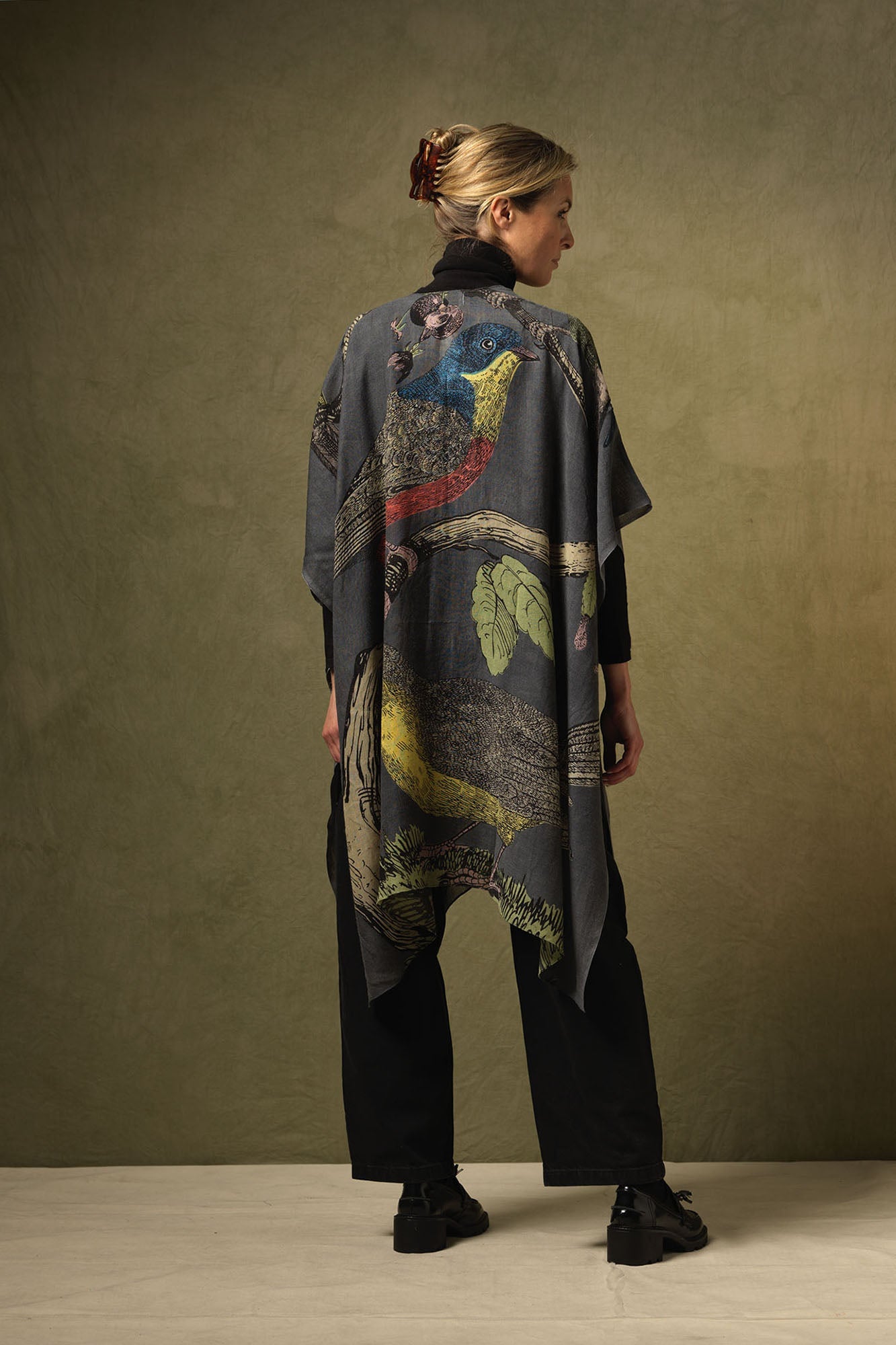 One Hundred Stars Bird Ink Wool Throwover