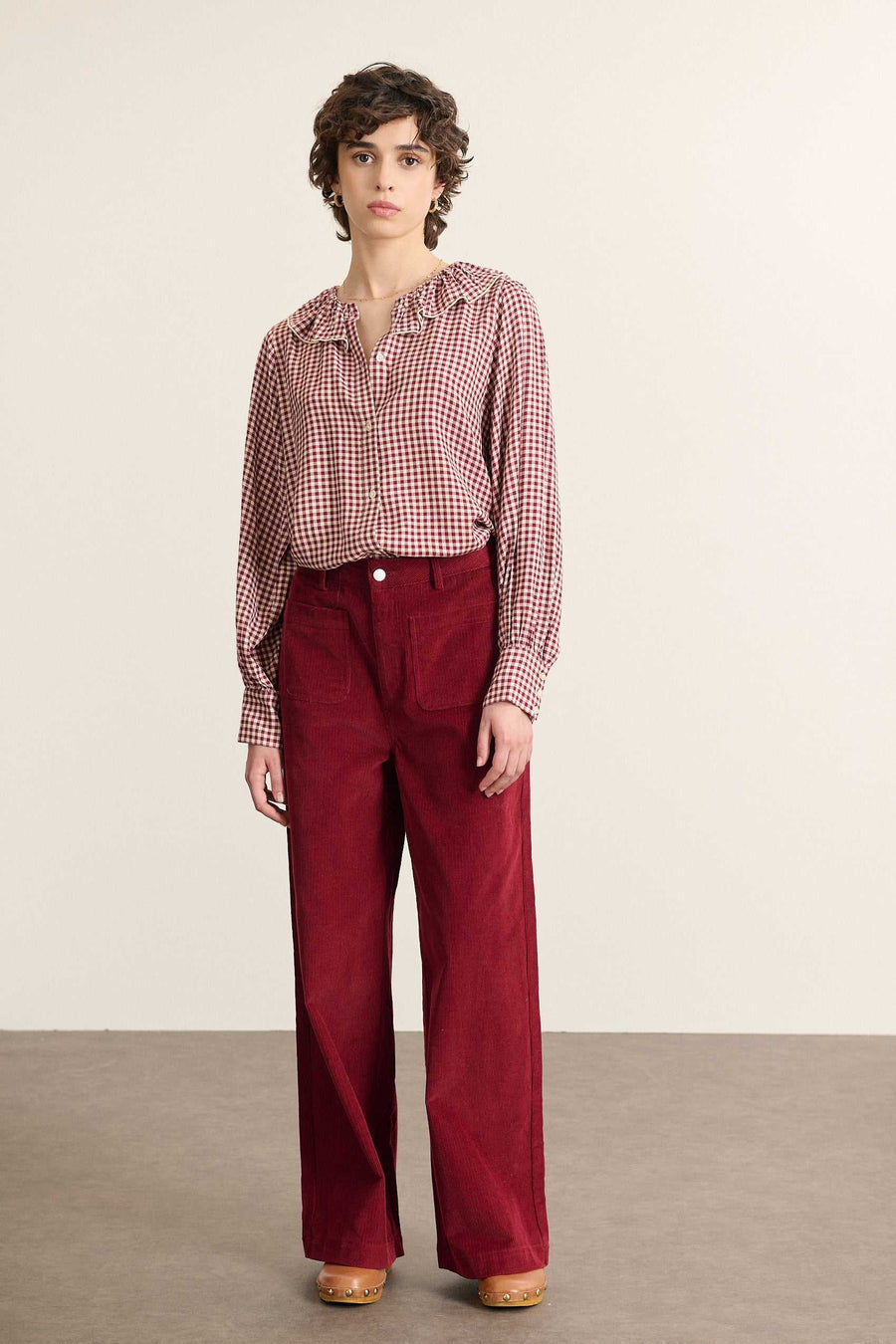 Garance Paris Bertille Blouse in Bordeaux