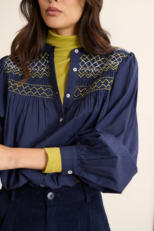 Garance Paris Ketty Blouse in Marine