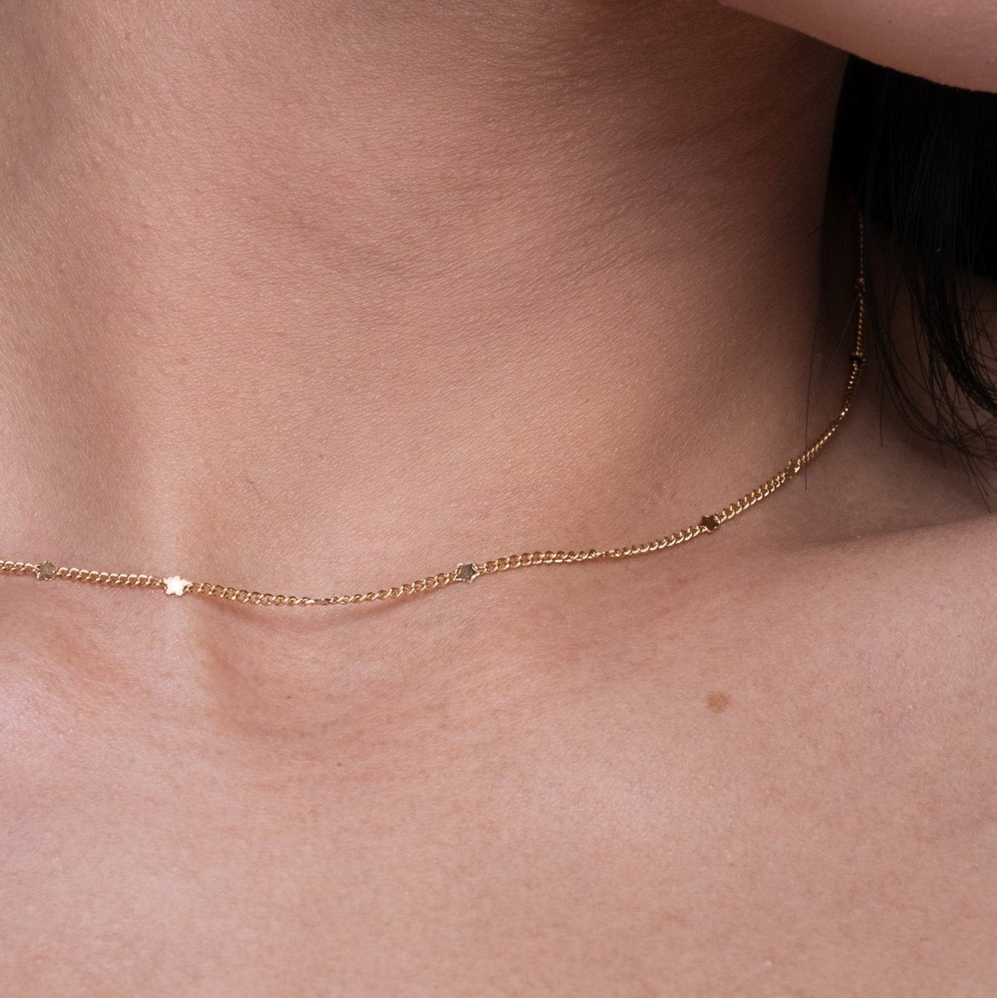 Vurchoo Jewellery Star Dainty Chain Gold