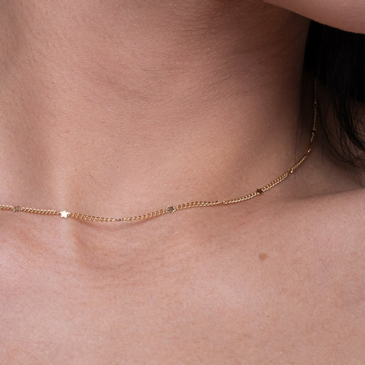 Vurchoo Jewellery Star Dainty Chain Gold