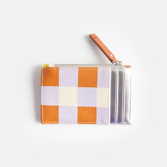 Caroline Gardner Multi Check Card Holder Coin Purse