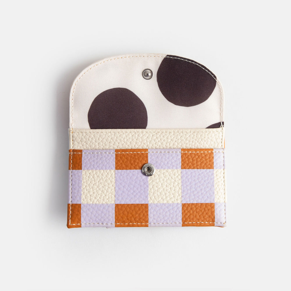 Caroline Gardner Multi Check Card Holder Coin Purse