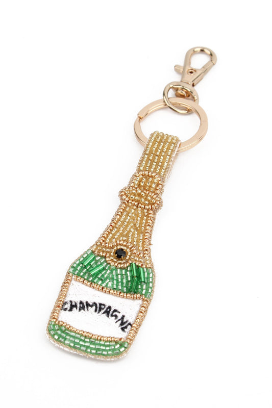 My Doris Champagne Bottle Keyring / Bag Charm
