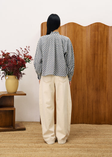 FRNCH ZINNIA Blue Denim Shirt