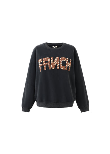 FRNCH Lime Tree Sweatshirt in Anthracite