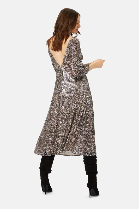 Traffic People Cautious Lips Exile Dress in Blue Discon