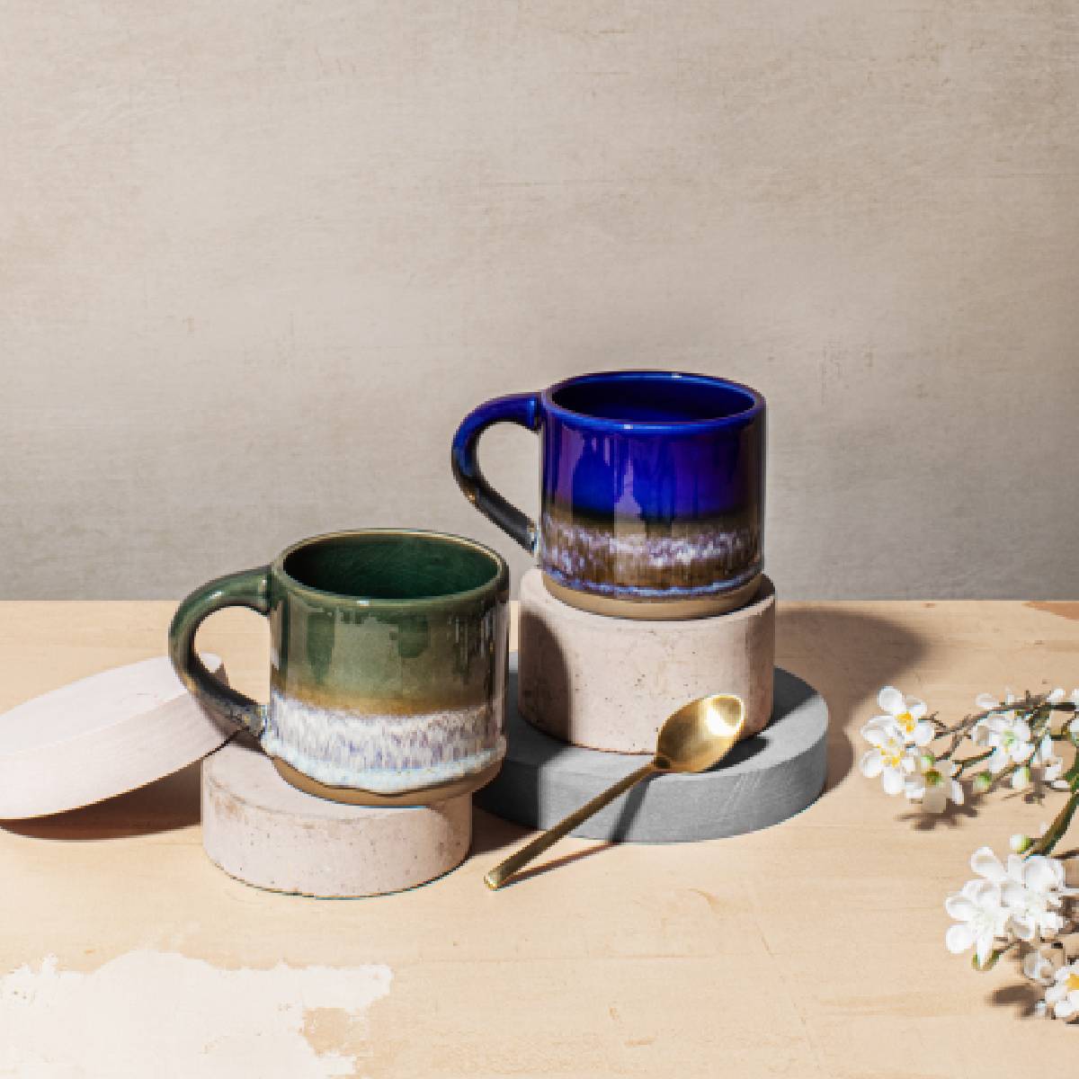 Sass & Belle Olive/Brown Marlowe Mug
