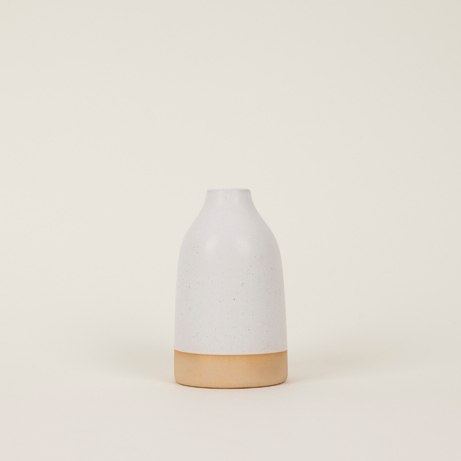St Eval White Speckle, Ceramic Diffuser Bottle