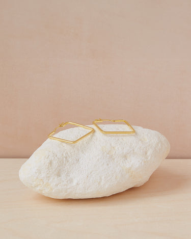 Chalk Large Square Hoop Earrings
