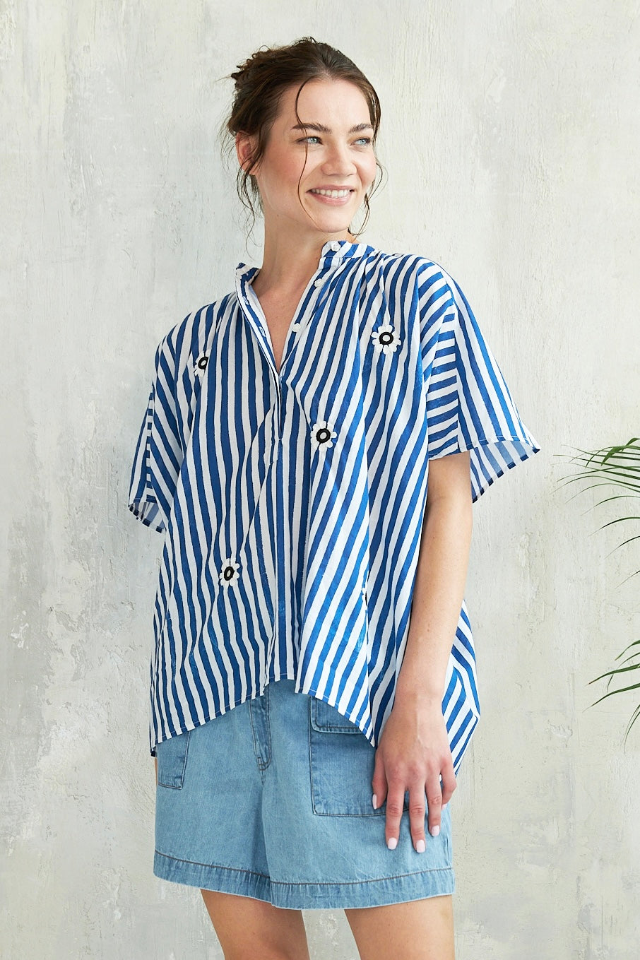 Chico Soleil TOP LEELA in Blue