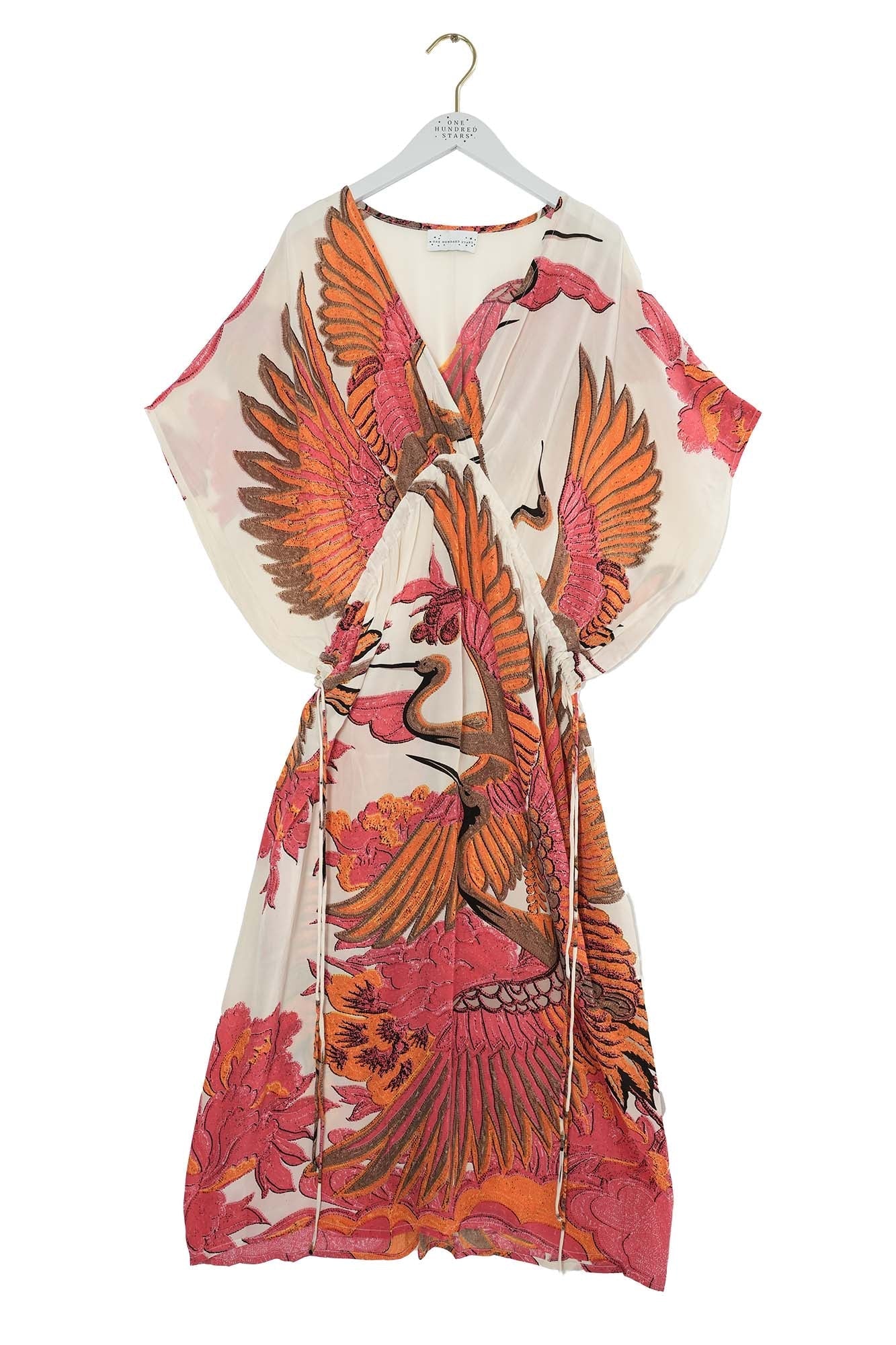 One Hundred Stars Crane Ecru String Dress