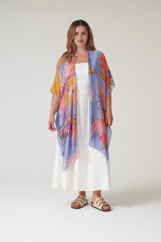 One Hundred Stars Crane Periwinkle Throwover