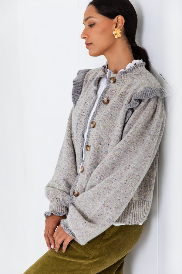 Bonte London Delphine Knit Jacket in Mist
